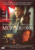 Murder at 1600 1997 movie poster Wesley Snipes Diane Lane Daniel Benzali Dwight H Little