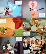 Musse Piggs jubileum 1977 lobby card set Mickey Mouse