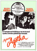 Agatha 1979 movie poster Dustin Hoffman Vanessa Redgrave Timothy Dalton Michael Apted Writer: Agatha Christie