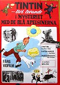 Tintin et les oranges bleues 1964 poster Jean Bouise Philippe Condroyer