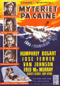 The Caine Mutiny 1954 movie poster Humphrey Bogart José Ferrer Van Johnson Edward Dmytryk Ships and navy
