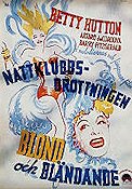 Incendiary Blonde 1945 movie poster Betty Hutton