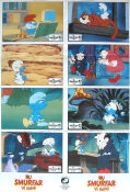 The Smurfs 1981 lobby card set Smurferna