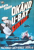 Mystery Submarine 1950 movie poster Macdonald Carey Märta Torén Robert Douglas Douglas Sirk Ships and navy