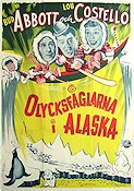 Lost in Alaska 1952 movie poster Bud Abbott Lou Costello Mitzi Green Jean Yarbrough Mountains