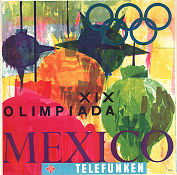 Olympic Games Mexico Telefunken 1968 poster 