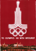 Olympic Games Moscow 1980 1980 poster Find more: Intourist Olympic Travel Russia