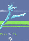 Olympic Games München Gymnastics 1972 poster Olympic Sports