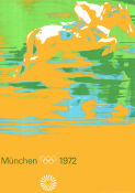 Olympic Games München Horses 1972 poster Olympic Horses Sports Poster from: Germany