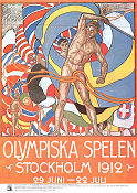 Olympiska spelen Stockholm 1912 1912 poster Poster artwork: Olle Hjortzberg Olympic Sports Find more: Stockholm