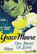 One Night of Love 1934 movie poster Grace Moore Tullio Carminati