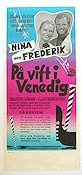 På vift i Venedig 1960 movie poster Nina och Frederik Denmark