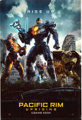 Pacific Rim: Uprising 2018 movie poster John Boyega Scott Eastwood Cailee Spaeny Steven S DeKnight