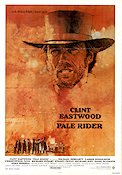 Pale Rider 1985 movie poster Michael Moriarty Carrie Snodgress Clint Eastwood