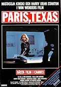 Paris Texas 1984 movie poster Nastassja Kinski Wim Wenders