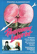 Laberinto de Pasiones 1982 movie poster Antonio Banderas Cecilia Roth Pedro Almodovar Spain Artistic posters