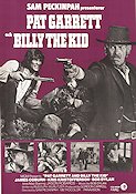 Pat Garrett and Billy the Kid 1973 movie poster James Coburn Kris Kristofferson Richard Jaeckel Bob Dylan Sam Peckinpah Celebrities