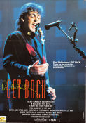 Paul McCartney´s Get Back 1991 movie poster Paul McCartney Linda McCartney Hamish Stuart Richard Lester Rock and pop Documentaries