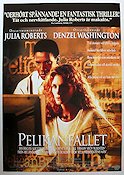 The Pelican Brief 1993 movie poster Julia Roberts Denzel Washington Alan J Pakula