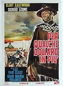 For a Few Dollars More 1966 poster Clint Eastwood Sergio Leone