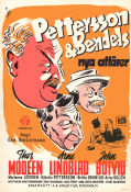 Pettersson och Bendels nya affärer 1949 movie poster Thor Modéen John Botvid Arne Lindblad Hjördis Petterson Erik Bergstrand