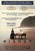 The Piano 1992 movie poster Holly Hunter Harvey Keitel Sam Neill Jane Campion Romance Beach Instruments