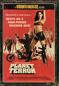 Planet Terror 2007 movie poster Rose McGowan Freddy Rodriguez Josh Brolin Robert Rodriguez Find more: Grindhouse Guns weapons Motorcycles