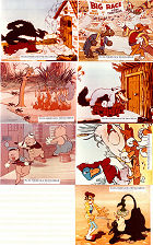 Pluto Ferdinand och Tre små grisar 1985 lobby card set Musse Pigg