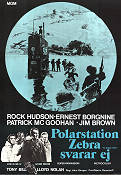 Ice Station Zebra 1969 movie poster Rock Hudson John Sturges Writer: Alistair Maclean