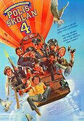 Police Academy 4: Citizens on Patrol 1987 movie poster Steve Guttenberg Bubba Smith Michael Winslow Jim Drake Police and thieves