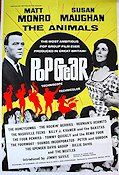 Pop Gear 1965 movie poster Matt Monro Beatles Animals Spencer Davis Group Rock and pop