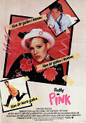 Pretty in Pink 1986 movie poster Molly Ringwald Jon Cryer Harry Dean Stanton Howard Deutch Romance