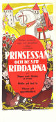 Prinsessan och de sju riddarna 1949 movie poster Animation