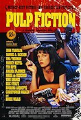 Pulp Fiction 1994 movie poster John Travolta Bruce Willis Uma Thurman Quentin Tarantino Cult movies