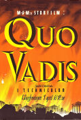 Quo Vadis 1951 movie poster Robert Taylor Deborah Kerr Leo Genn Mervyn LeRoy