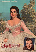 Raintree County 1957 movie poster Elizabeth Taylor Montgomery Clift Edward Dmytryk