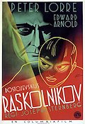 Crime and Punishmen 1935 movie poster Peter Lorre Edward Arnold Joseph von Sternberg Writer: Fjodor Dostojevski Russia