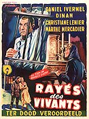 Rayés des vivants 1952 movie poster Daniel Ivernel