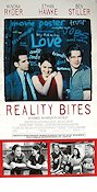 Reality Bites 1994 movie poster Winona Ryder Ben Stiller Ethan Hawke