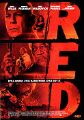 RED 2010 movie poster Bruce Willis Helen Mirren Morgan Freeman Robert Schwentke