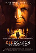 Red Dragon 2002 movie poster Anthony Hopkins Edward Norton Ralph Fiennes Brett Ratner