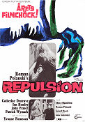 Repulsion 1965 movie poster Catherine Deneuve Ian Hendry John Fraser Roman Polanski Poster artwork: Gösta Åberg Artistic posters