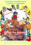 An American Tail 1986 movie poster Dom DeLuise Don Bluth Animation