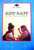 Riff-Raff 1990 movie poster Robert Carlyle Emer McCourt Ken Loach