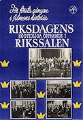 Riksdagens högtidliga öppnande 1942 movie poster Politics