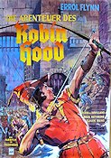 The Adventures of Robin Hood 1938 movie poster Errol Flynn Olivia de Havilland Basil Rathbone Claude Rains Michael Curtiz Adventure and matine