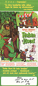 Robin Hood Disney 1973 movie poster Brian Bedford Wolfgang Reitherman Animation