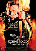 Robin Hood Prince of Thieves 1991 movie poster Kevin Costner Morgan Freeman Christian Slater Alan Rickman Kevin Reynolds Find more: Robin Hood