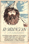 Robinson i skärgården 1920 movie poster Eric Lindholm Paul Myrén Rune Carlsten Writer: Sam Ask Production: Filmindustri AB Skandia Beach Skärgård Animation