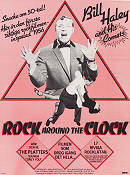 Rock Around the Clock 1956 movie poster Bill Haley The Platters Fred F Sears Rock and pop Dance
